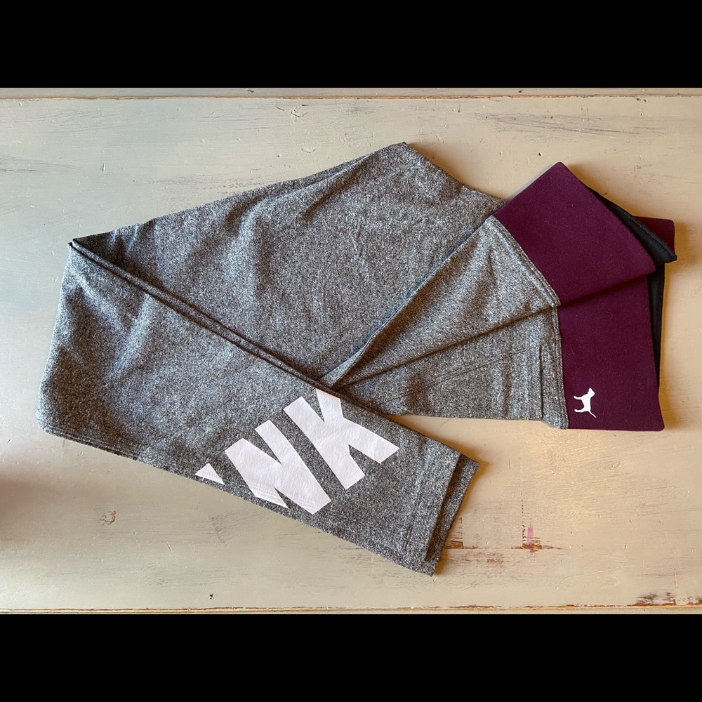 PINK grey leggings